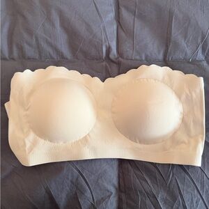Elegant Cream Strapless Bra